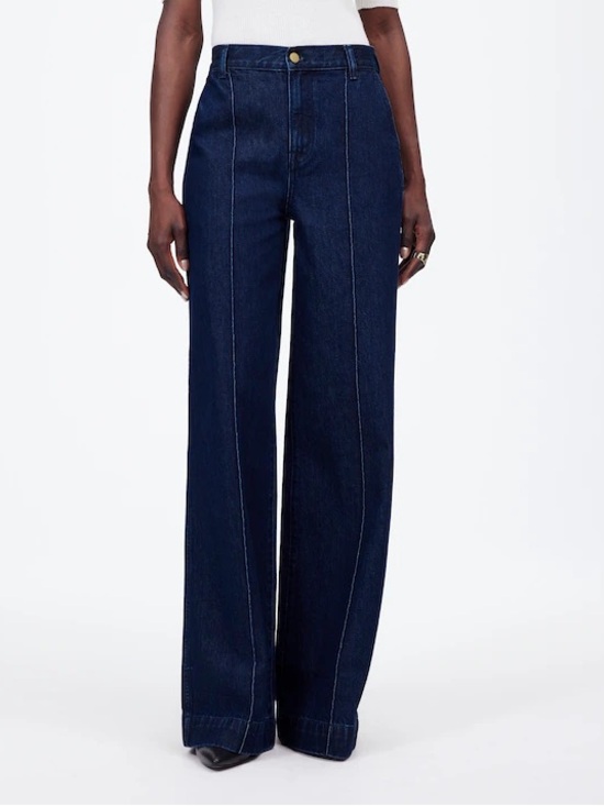 Madewell Denim - Madewell Superwide-Leg Trouser Jeans Landrum Wash High Rise Size 24